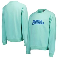 Sweat-shirt à capuche surdimensionné manches raglan pour homme des Seattle Sounders FC Aqua