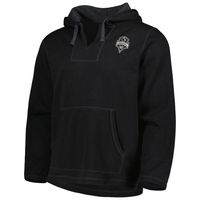 Men's Black Seattle Sounders FC Baja Fleece V-Neck Pullover Hoodie