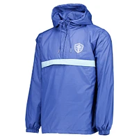 Men's Blue Seattle Sounders FC Anorak Quarter-Zip Jacket