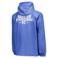 Veste bleue à quart de zip anorak Seattle Sounders FC homme