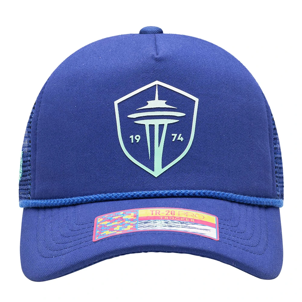 Men's Blue Seattle Sounders FC Atmosphere Trucker Adjustable Hat