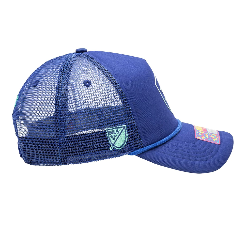 Men's Blue Seattle Sounders FC Atmosphere Trucker Adjustable Hat