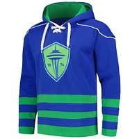 Men's Blue Seattle Sounders FC Hockey Pullover Hoodie