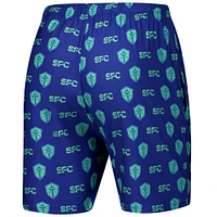 Men's Concepts Sport Blue Seattle Sounders FC 2-Pack Record Shorts Set