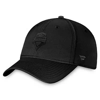 Casquette True Classic Flex noire pour homme de la collection Fanatics des Seattle Sounders FC