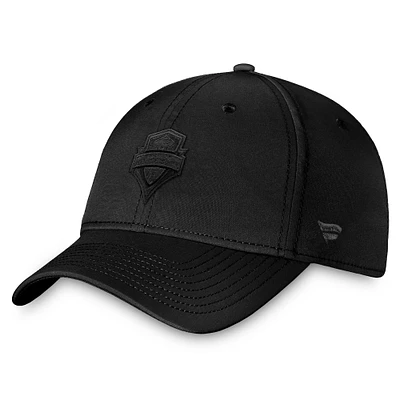 Casquette True Classic Flex noire pour homme de la collection Fanatics des Seattle Sounders FC