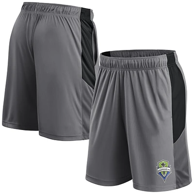 Short d'équipe Seattle Sounders FC gris Fanatics pour homme