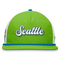 Men's Fanatics Green/White Seattle Sounders FC True Classic Golf Snapback Hat