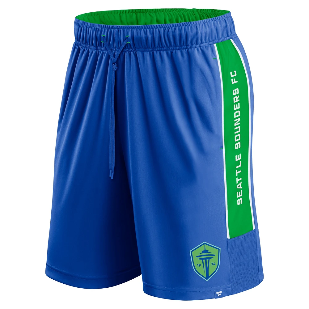 Short de coup pied coin Royal Seattle Sounders FC marque Fanatics pour hommes