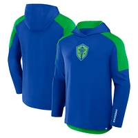 Sweat à capuche de transition Red Card pour homme Fanatics Royal Seattle Sounders FC