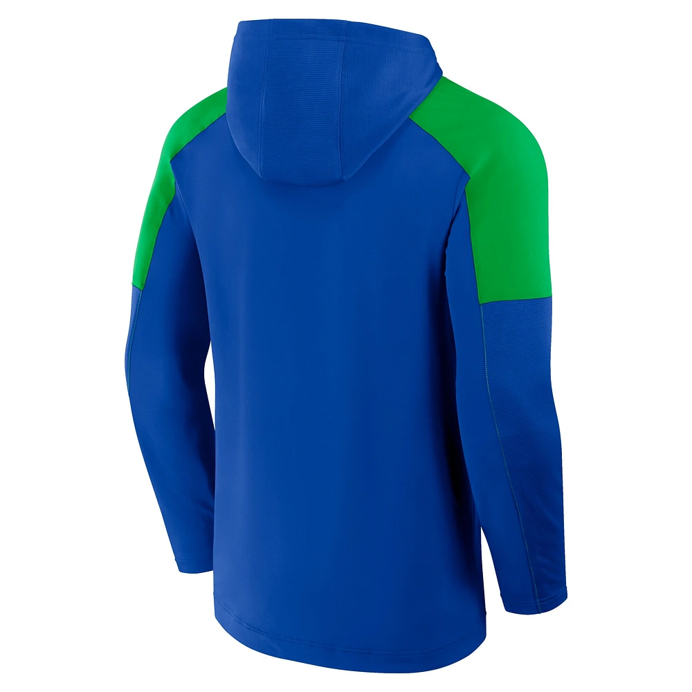 Sweat à capuche de transition Red Card pour homme Fanatics Royal Seattle Sounders FC