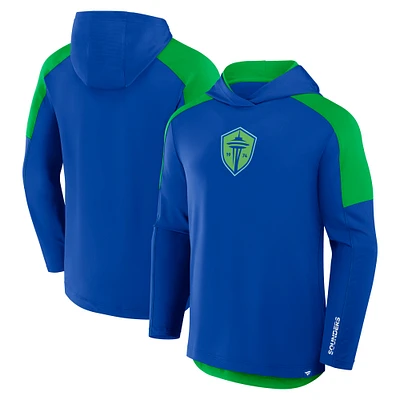 Sweat à capuche de transition Red Card pour homme Fanatics Royal Seattle Sounders FC