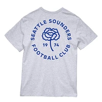 T-shirt Mitchell & Ness pour hommes, gris chiné, Seattle Sounders FC Carnation