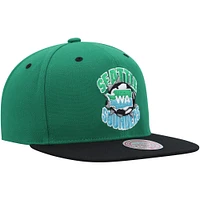 Casquette pour homme Mitchell & Ness Rave Green Seattle Sounders FC Breakthrough Snapback