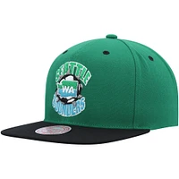 Casquette pour homme Mitchell & Ness Rave Green Seattle Sounders FC Breakthrough Snapback