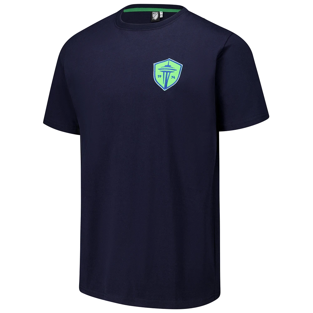 Men's Navy Seattle Sounders FC Heavy Relaxed T-Shirt