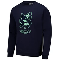 Men's Navy Seattle Sounders FC Pullover Sweatshirt