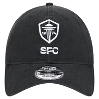 Casquette ajustable Seattle Sounders FC 2025 Kickoff 9TWENTY noire New Era pour homme