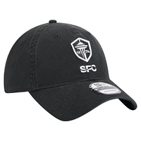 Casquette ajustable Seattle Sounders FC 2025 Kickoff 9TWENTY noire New Era pour homme