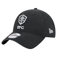 Casquette ajustable Seattle Sounders FC 2025 Kickoff 9TWENTY noire New Era pour homme