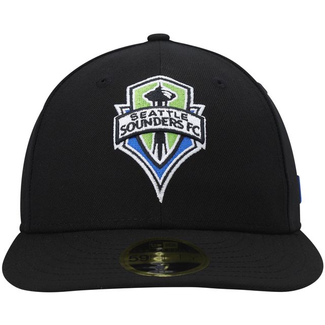 Casquette ajustée 59FIFTY noire à logo principal Seattle Sounders FC New Era pour homme