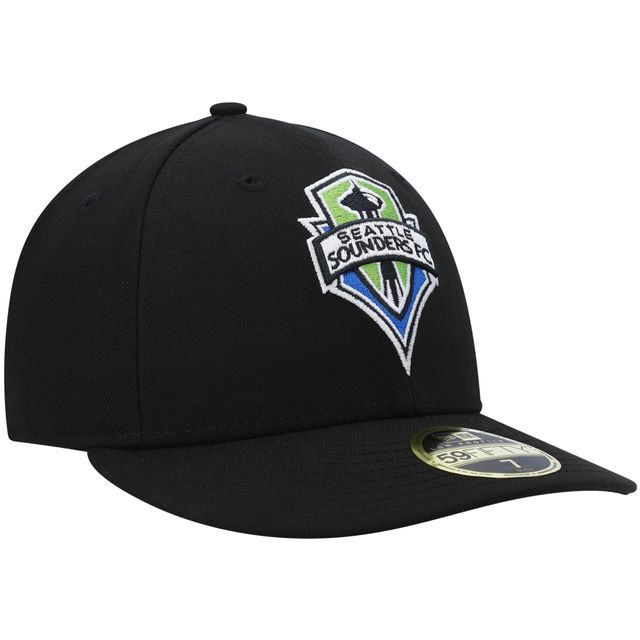 Casquette ajustée 59FIFTY noire à logo principal Seattle Sounders FC New Era pour homme