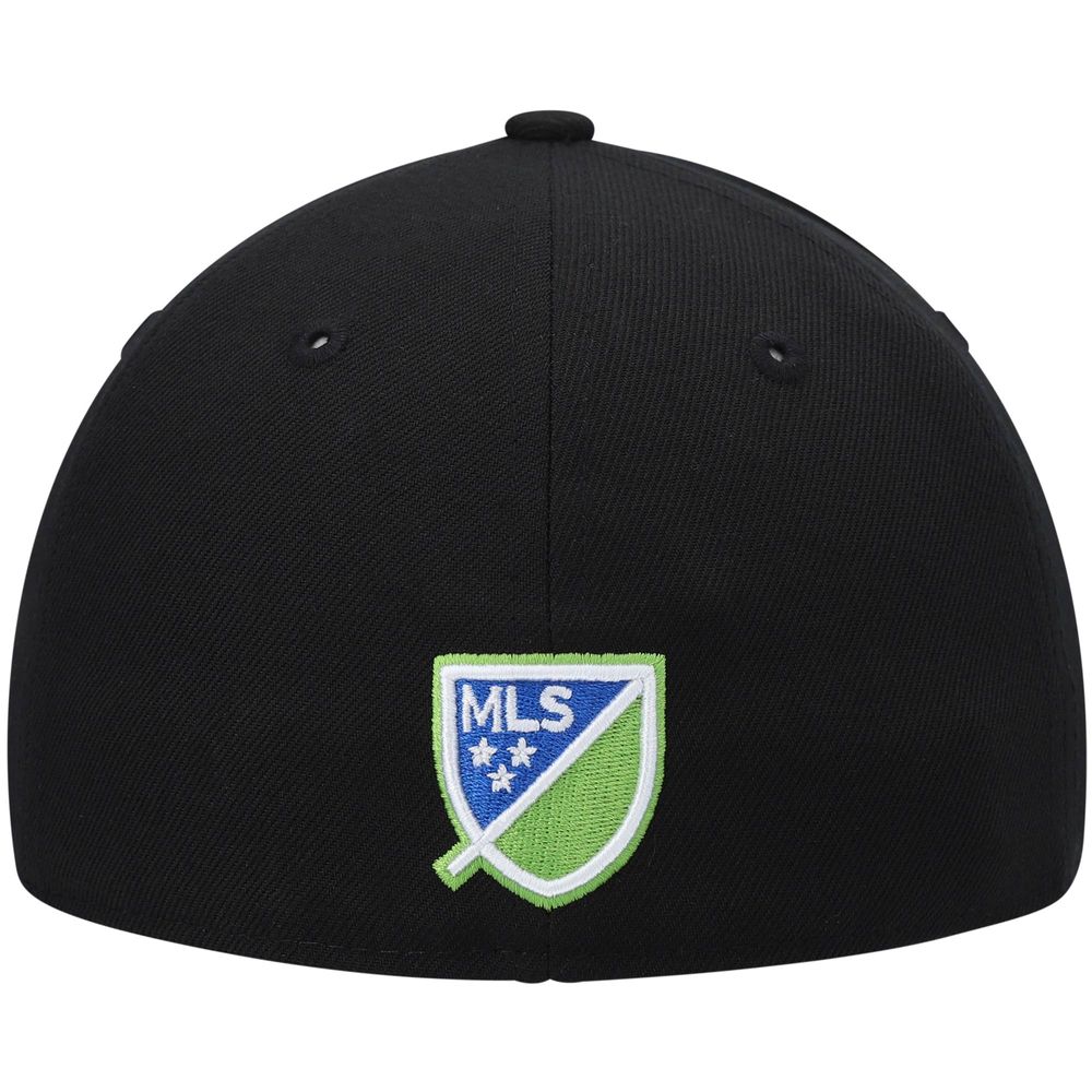 Men's New Era Black Seattle Sounders FC Primary Logo Low Profile 59FIFTY Fitted Hat