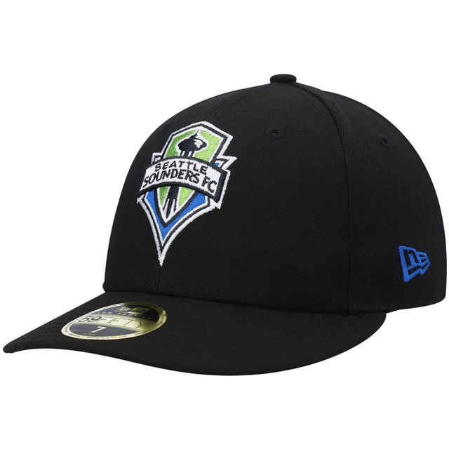 Casquette ajustée 59FIFTY noire à logo principal Seattle Sounders FC New Era pour homme