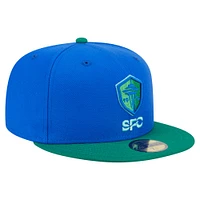 Men's New Era  Blue Seattle Sounders FC 2025 Kickoff 59FIFTY Fitted Hat