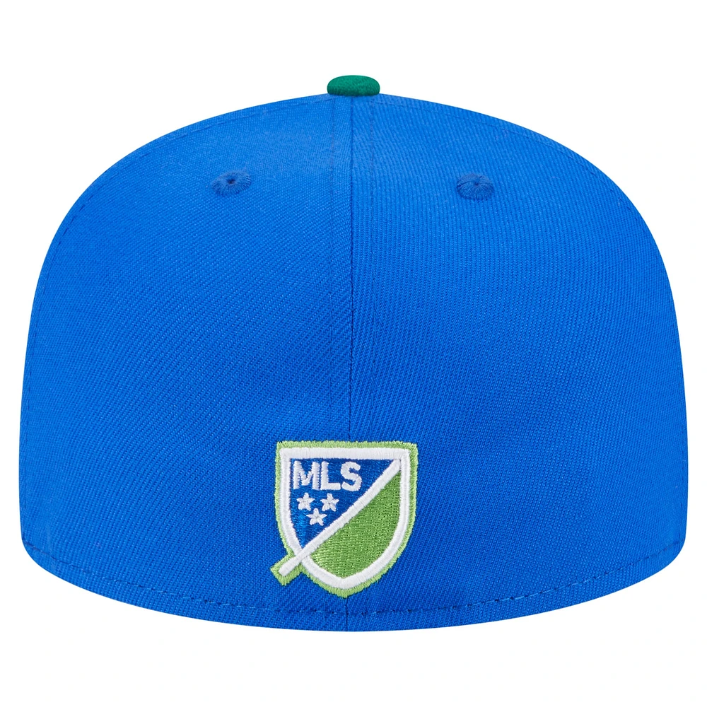 Men's New Era  Blue Seattle Sounders FC 2025 Kickoff 59FIFTY Fitted Hat