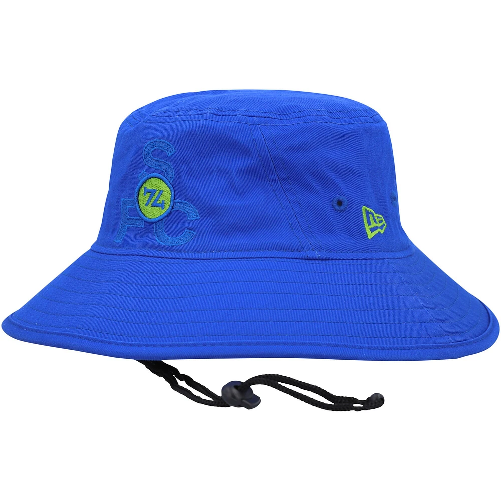 Men's New Era Blue Seattle Sounders FC Kick Off Bucket Hat