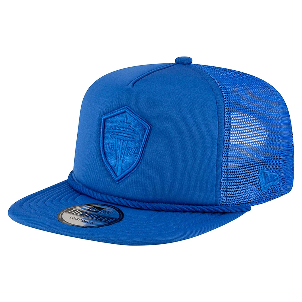 Casquette snapback de golfeur bleu Seattle Sounders FC de New Era pour homme