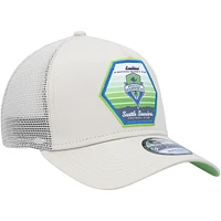 Men's New Era  Green Seattle Sounders FC Established Patch 9FORTY A-Frame Trucker Adjustable Hat