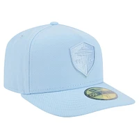 Casquette ajustée A-Frame 59FIFTY bleu clair pour homme New Era Seattle Sounders FC Color Pack