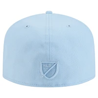 Casquette ajustée A-Frame 59FIFTY bleu clair pour homme New Era Seattle Sounders FC Color Pack