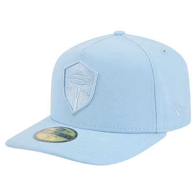 Casquette ajustée A-Frame 59FIFTY bleu clair pour homme New Era Seattle Sounders FC Color Pack