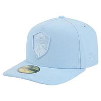 Casquette ajustée A-Frame 59FIFTY bleu clair pour homme New Era Seattle Sounders FC Color Pack