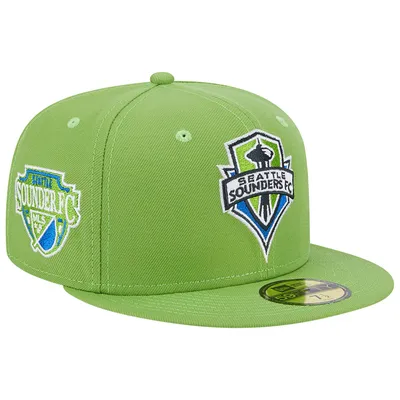 Seattle Sounders FC New Era Patch 59FIFTY Fitted Hat - Rave Green
