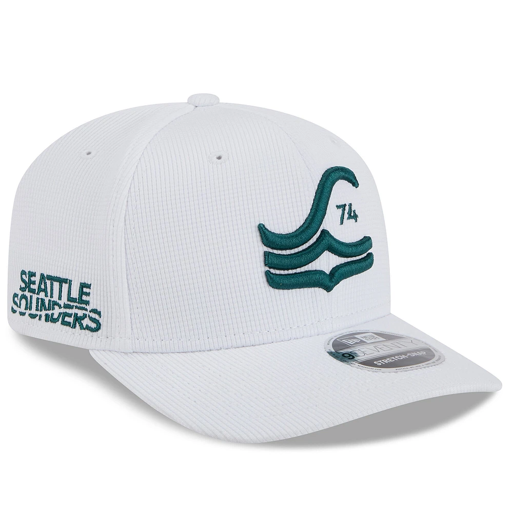Casquette extensible à boutons-pression 9SEVENTY New Era Seattle Sounders FC 2025 pour homme