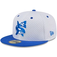 Casquette ajustée 59FIFTY en maille Throwback Seattle Sounders FC New Era pour hommes, blanche