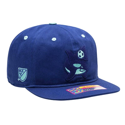 Casquette Bankroll Snapback bleue Seattle Sounders FC pour hommes