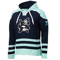 Sweat à capuche lacets pour homme, motif sport, bleu marine, Seattle Sounders FC, Hat Trick