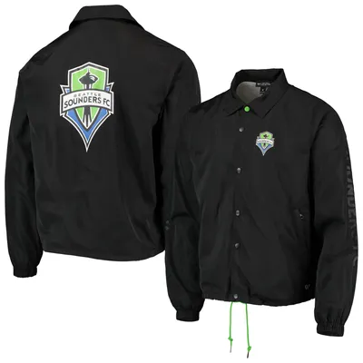 Seattle Sounders FC The Wild Collective Coaches Full-Snap Jacket - Black