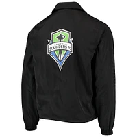 Veste à boutons-pression pour hommes The Wild Collective Seattle Sounders FC Coaches, noir