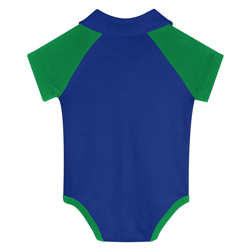 Newborn  Green Seattle Sounders FC League Champ V-Neck Raglan Bodysuit
