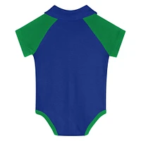 Newborn  Green Seattle Sounders FC League Champ V-Neck Raglan Bodysuit