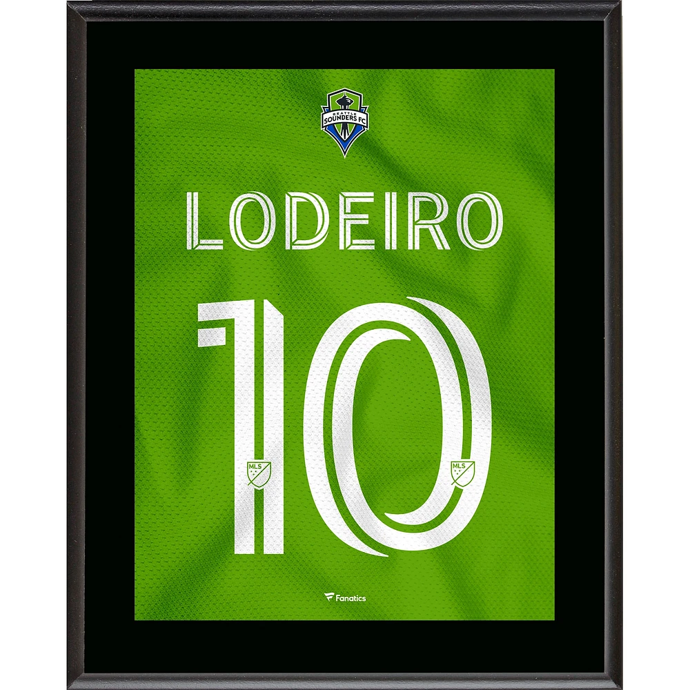 Nicolas Lodeiro Seattle Sounders FC 10.5" x 13" Jersey Style Number 10 Sublimated Plaque