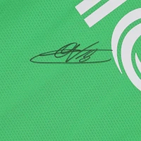 Obed Vargas Seattle Sounders FC Autographed Match-Used #18 Green adidas Jersey from the 2024 MLS Season - Size M