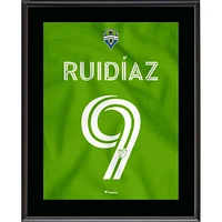 Raul Ruidiaz Seattle Sounders FC 10.5" x 13" Legacy Green Jersey Style Number 9 Sublimated Plaque