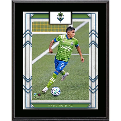 Plaque de joueur sublimée de 10,5" x 13" de Raul Ruidiaz, Seattle Sounders FC